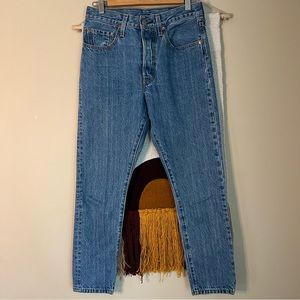 levis 501 skinny jeans blue high waisted size w27 l28